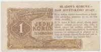 Československo, 1 Koruna 1953, Hladová koruna - politická propaganda, Hej.89.HK