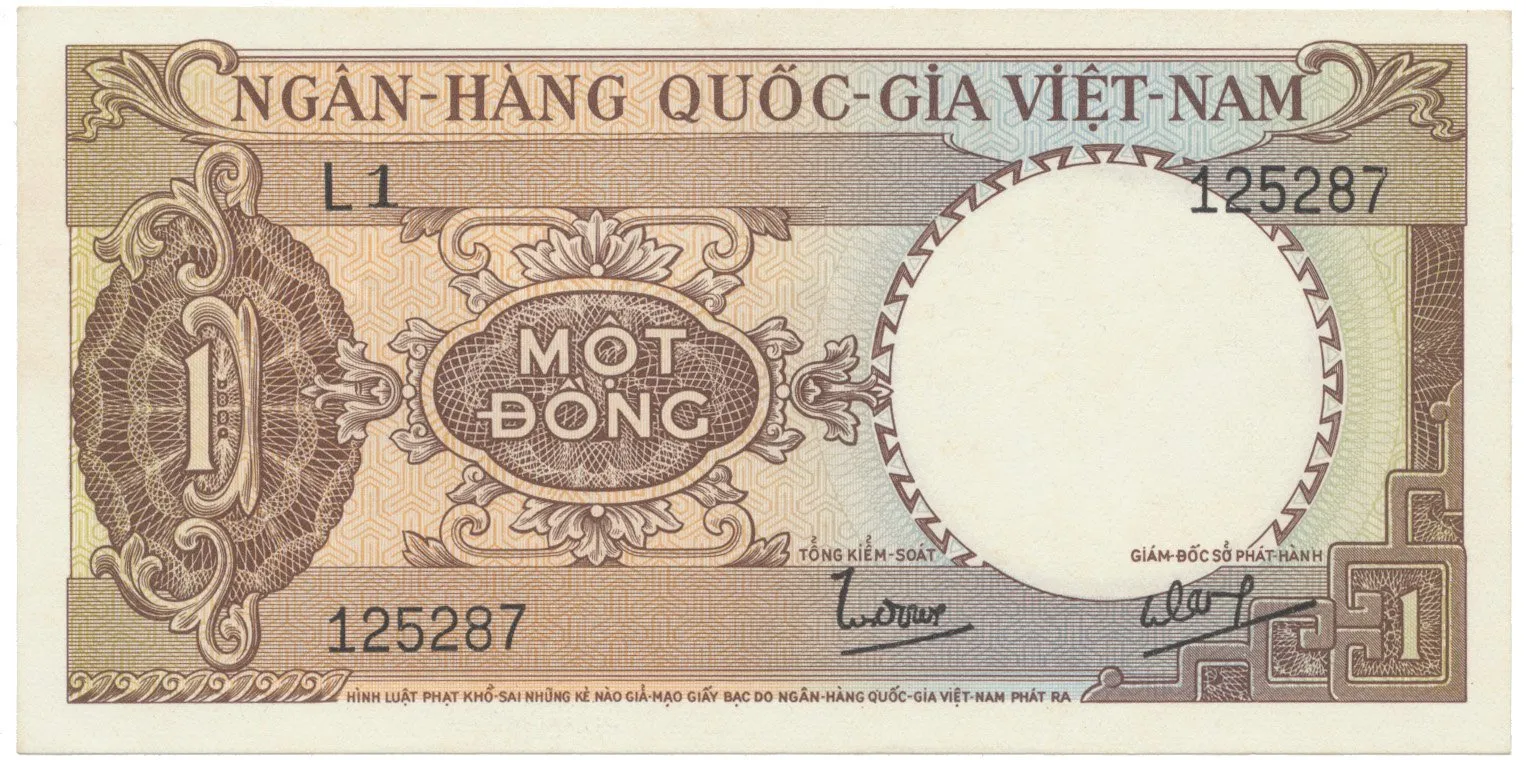 Jižní Vietnam, 1 Dong (1964), P.15a