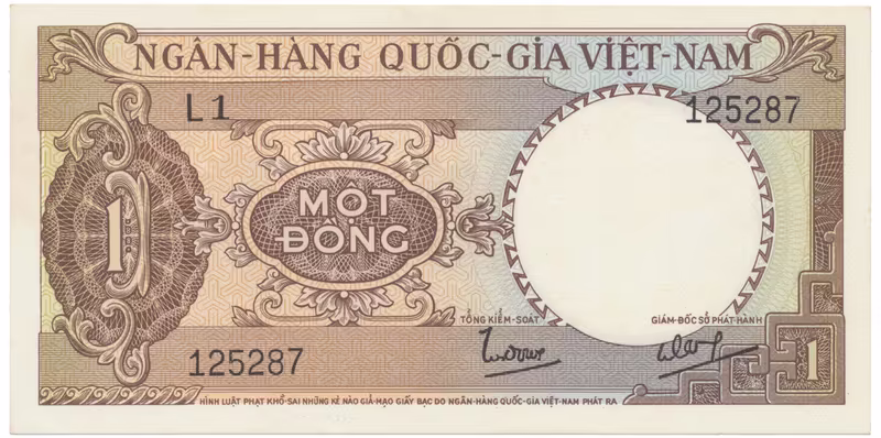 Jižní Vietnam, 1 Dong (1964), P.15a