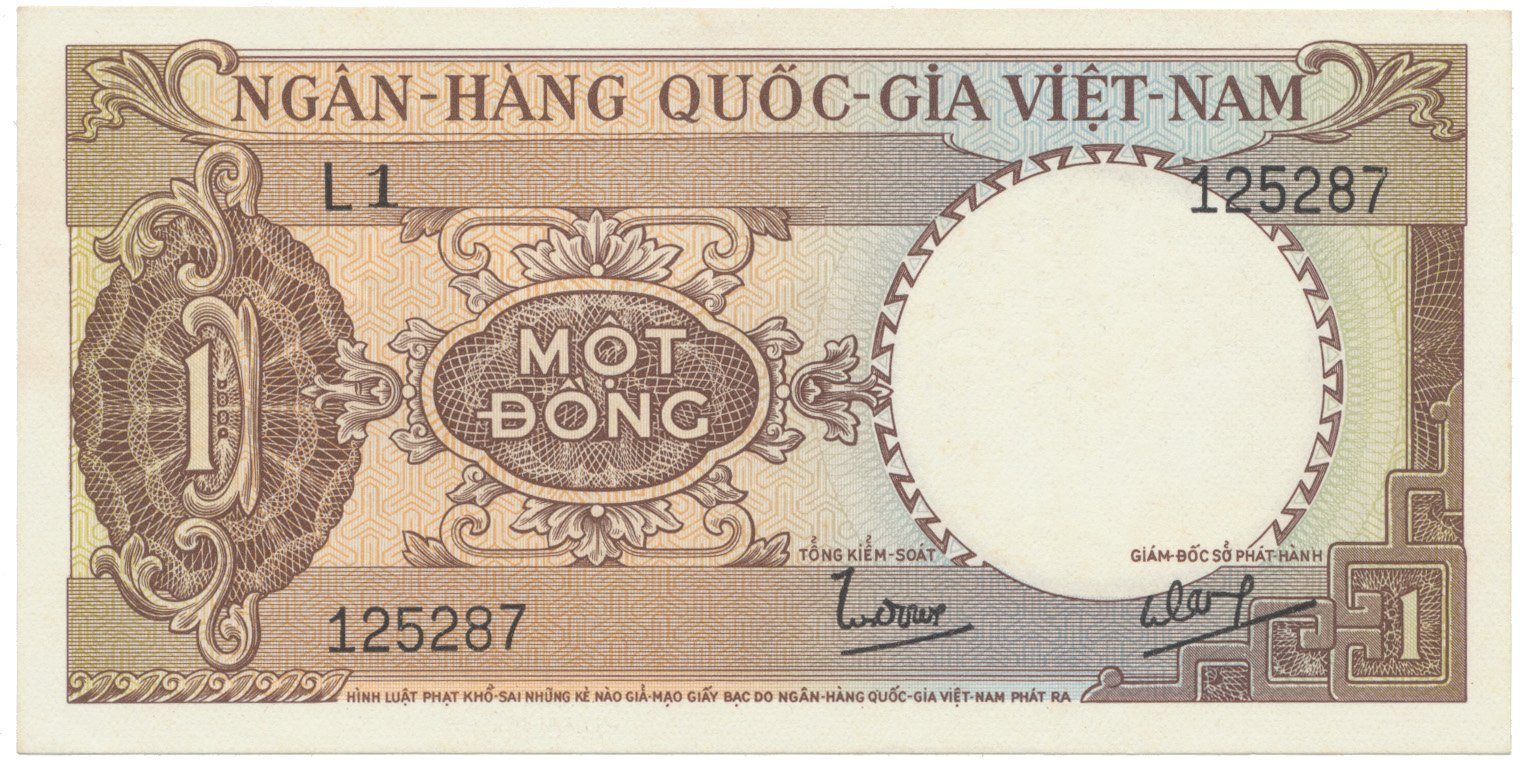 Jižní Vietnam, 1 Dong (1964), P.15a