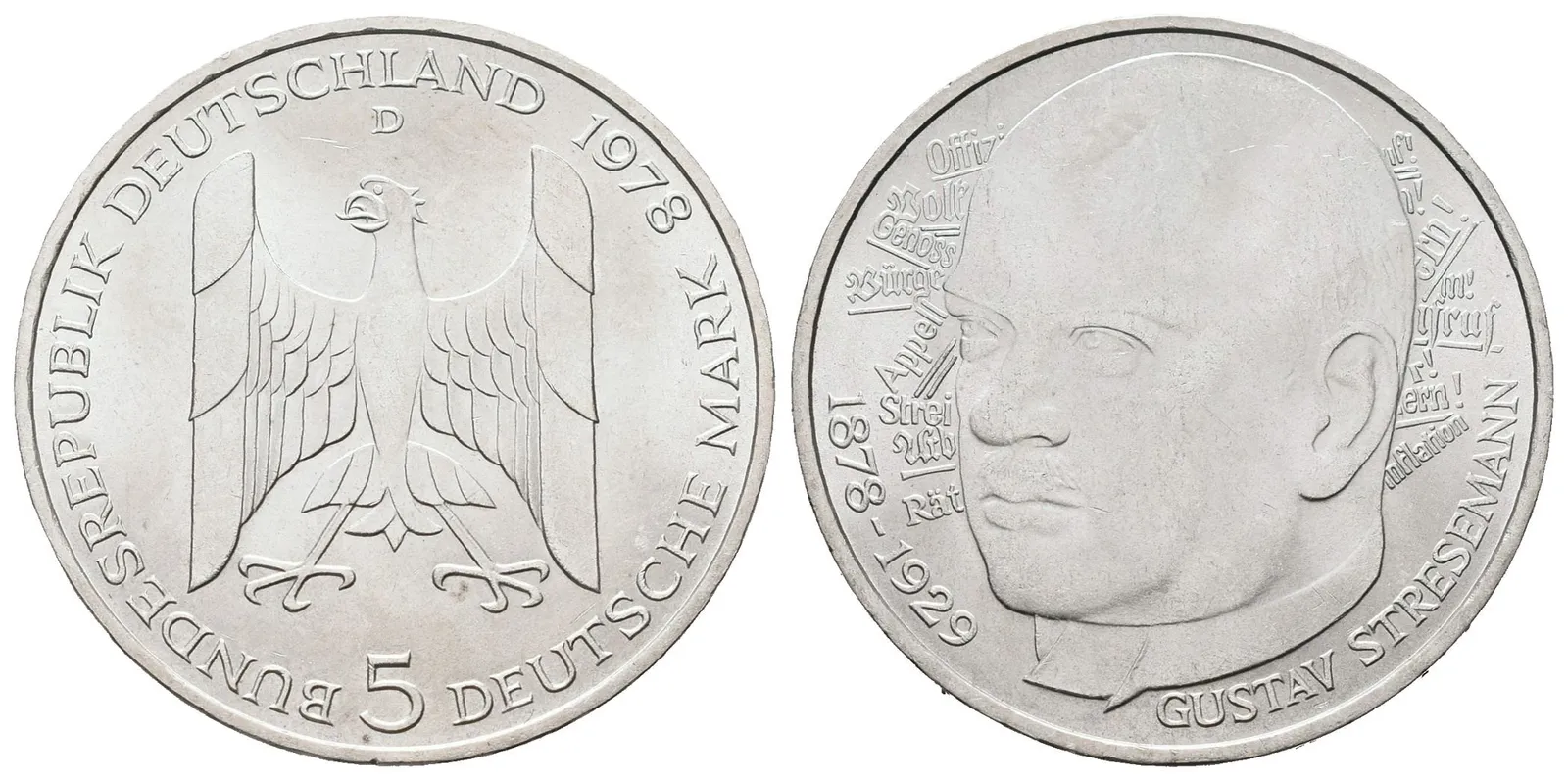 SRN, 5 Marka 1978 D - Stresemann