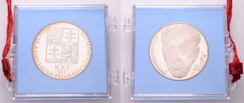100 Kčs 1990 - Bohuslav Martinů, PROOF