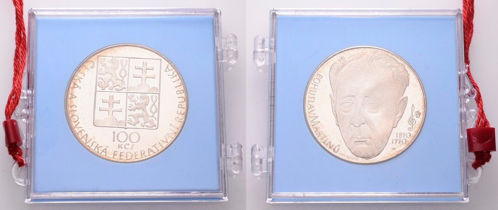 100 Kčs 1990 - Bohuslav Martinů, PROOF