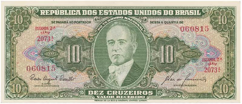 Brazílie, 10 Cruzeiros (1960), P.159f