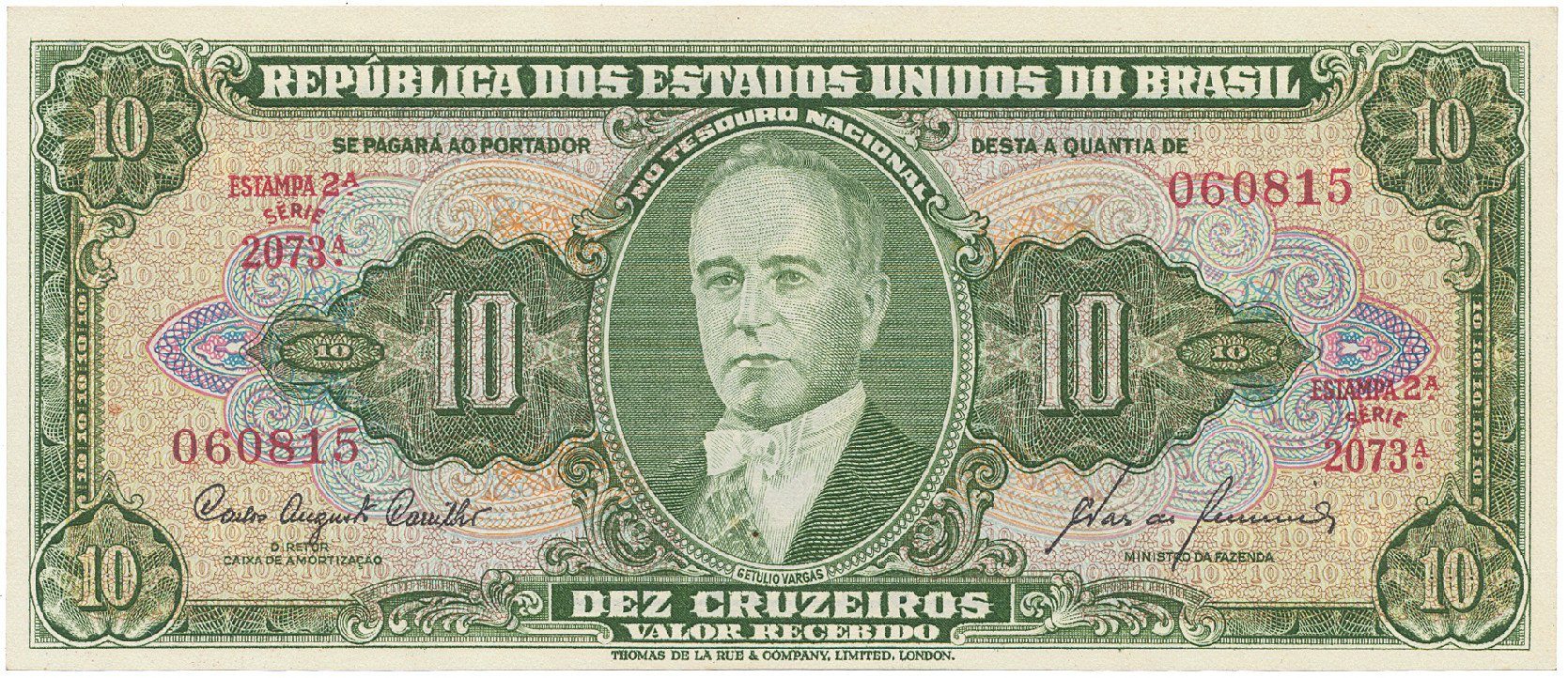 Brazílie, 10 Cruzeiros (1960), P.159f