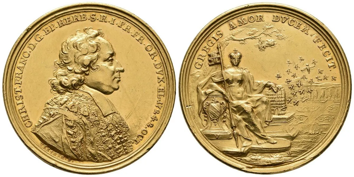 Würzburg - biskupství, Christoph Franz von Hutten, 1724 - 1729 — 1