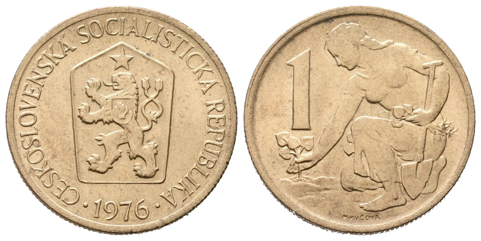 1 Koruna 1976