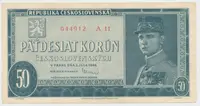 Československo, 50 Koruna 1948, série A 10 - 48, Hej.82a2