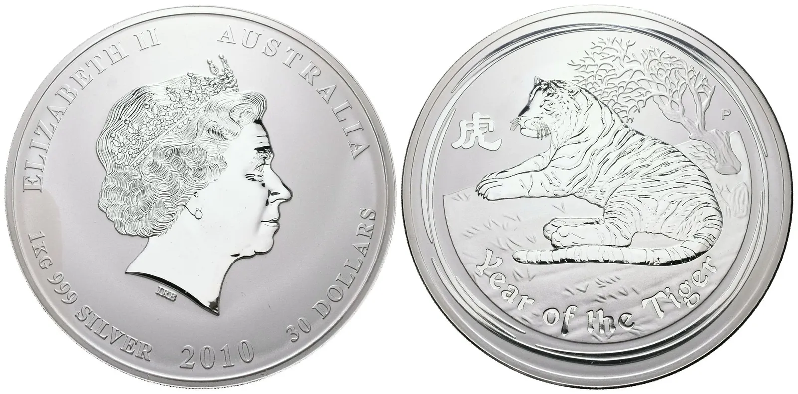 Austrálie, 30 Dollar 2014 - Rok tygra