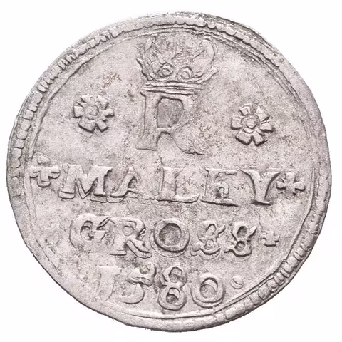 Malý groš 1580, Jáchymov-Kádner, HN.3 (opis 7b), pěkná zachovalost, patina