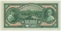 100 Koruna 1920, série D, anulát, Hej.16V1b - fotografie 2