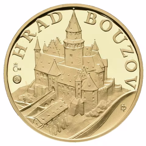 Medaile 2011 (Horák) - Hrad Bouzov. Au 0,999, 22 mm (7,78 g), kapsle, certifikát,