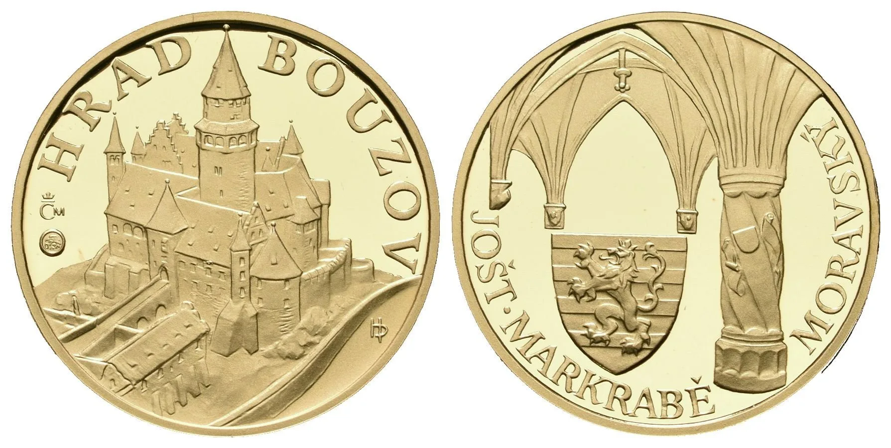 Medaile 2011 (Horák) - Hrad Bouzov. Au 0,999, 22 mm (7,78 g), kapsle, certifikát, — 1