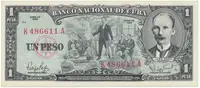 Kuba, 1 Peso 1959, P.90