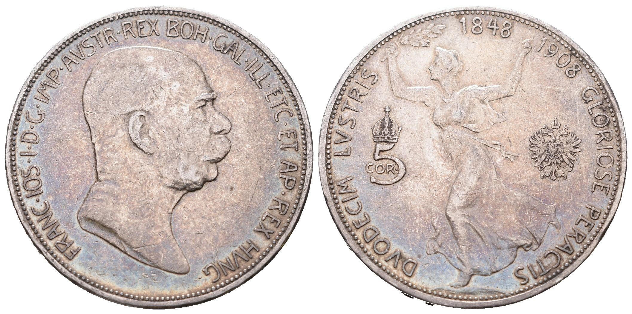 5 Koruna 1908 - jubilejní