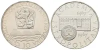 10 Kčs 1967 - Akademia Istropolitana, PROOF, původní etue - fotografie 2