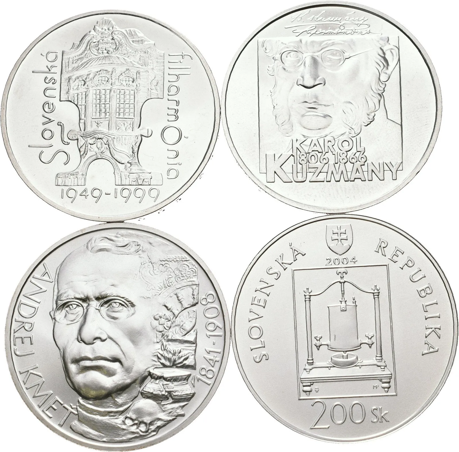 Soubor mincí - 200 Sk 1999 - Slovenská filharmonie, 2004 - Ján Andrej — 1