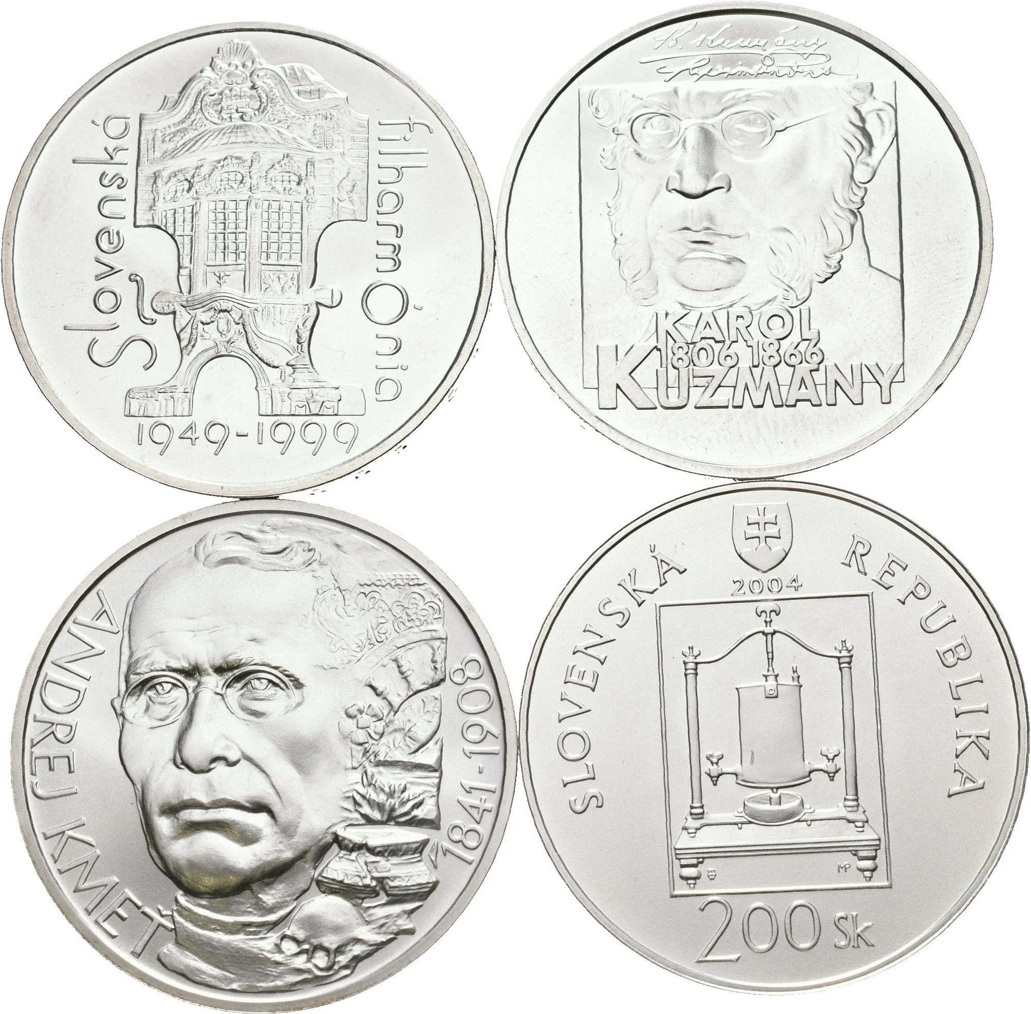 Soubor mincí - 200 Sk 1999 - Slovenská filharmonie, 2004 - Ján Andrej — 1