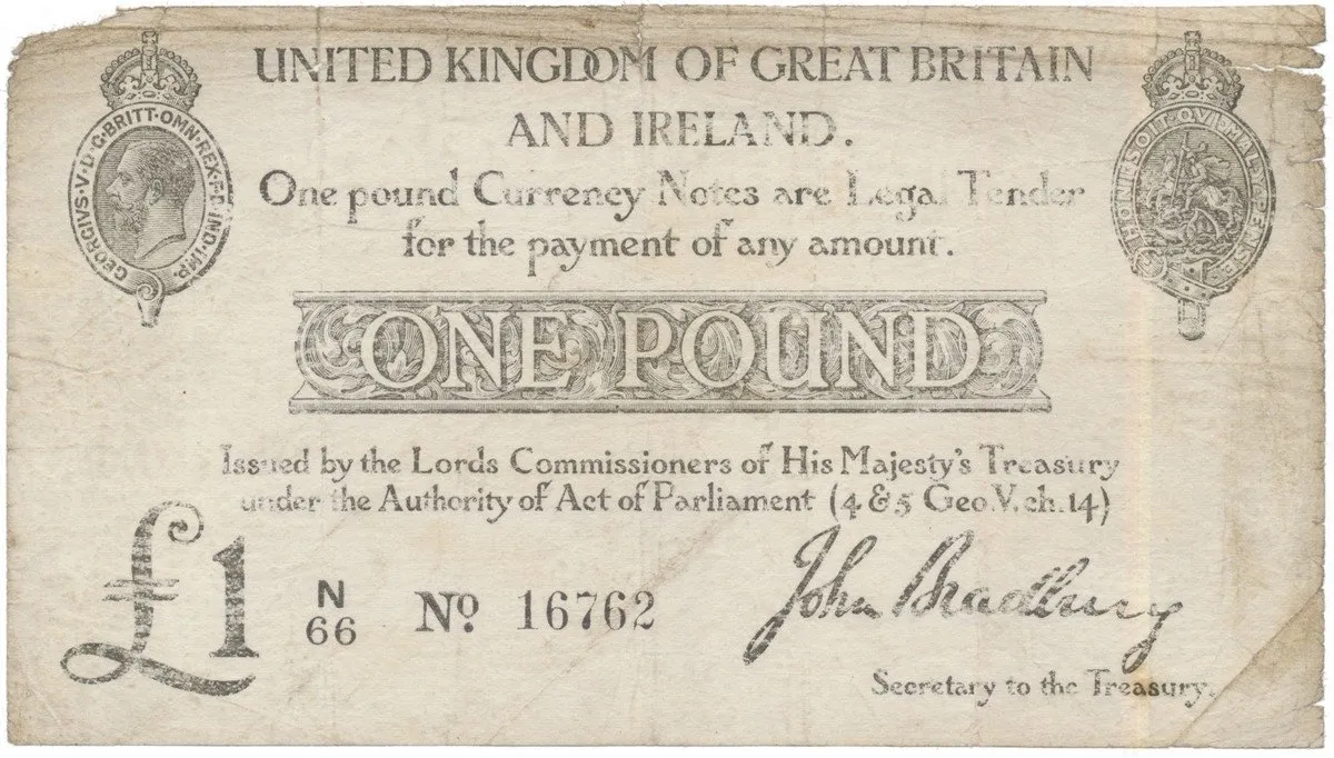 Velká Británie, 1 Pound (1914), P.319