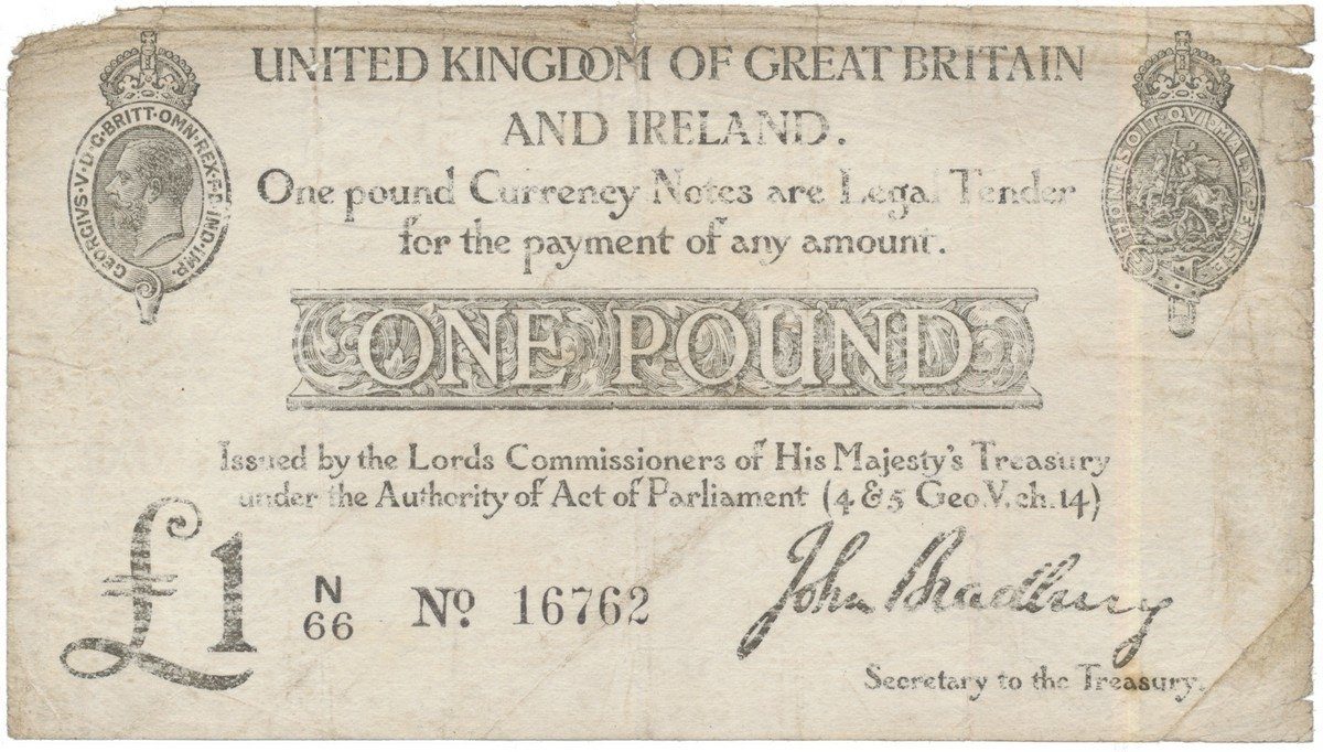 Velká Británie, 1 Pound (1914), P.319