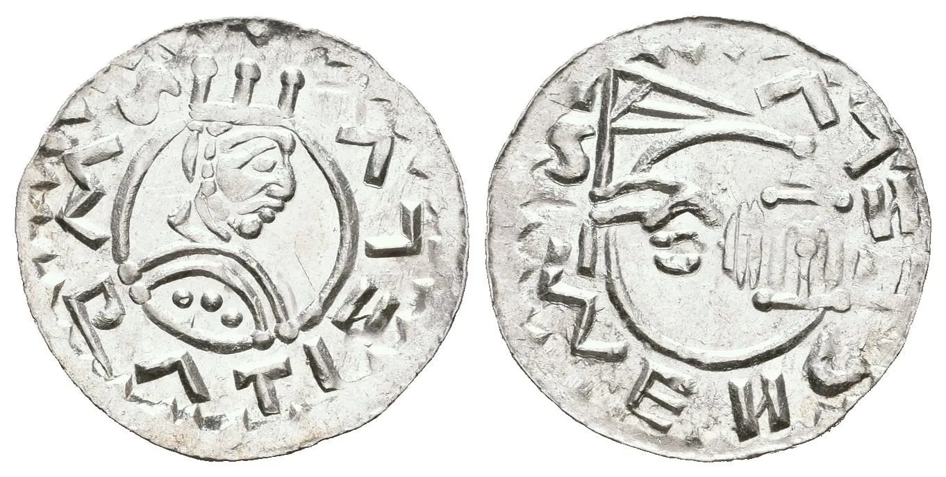 Denár, Cach 354, úzká koruna (0,53 g), krásná zachovalost, zbytky lesku, — 1