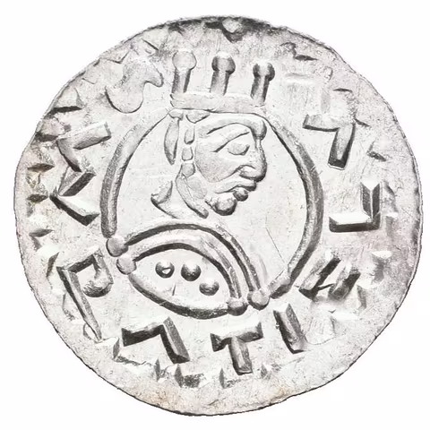 Denár, Cach 354, úzká koruna (0,53 g), krásná zachovalost, zbytky lesku,