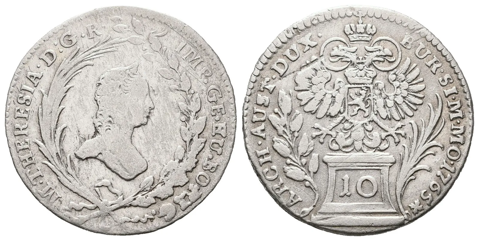 Marie Terezie, 10 Krejcar 1765, Praha