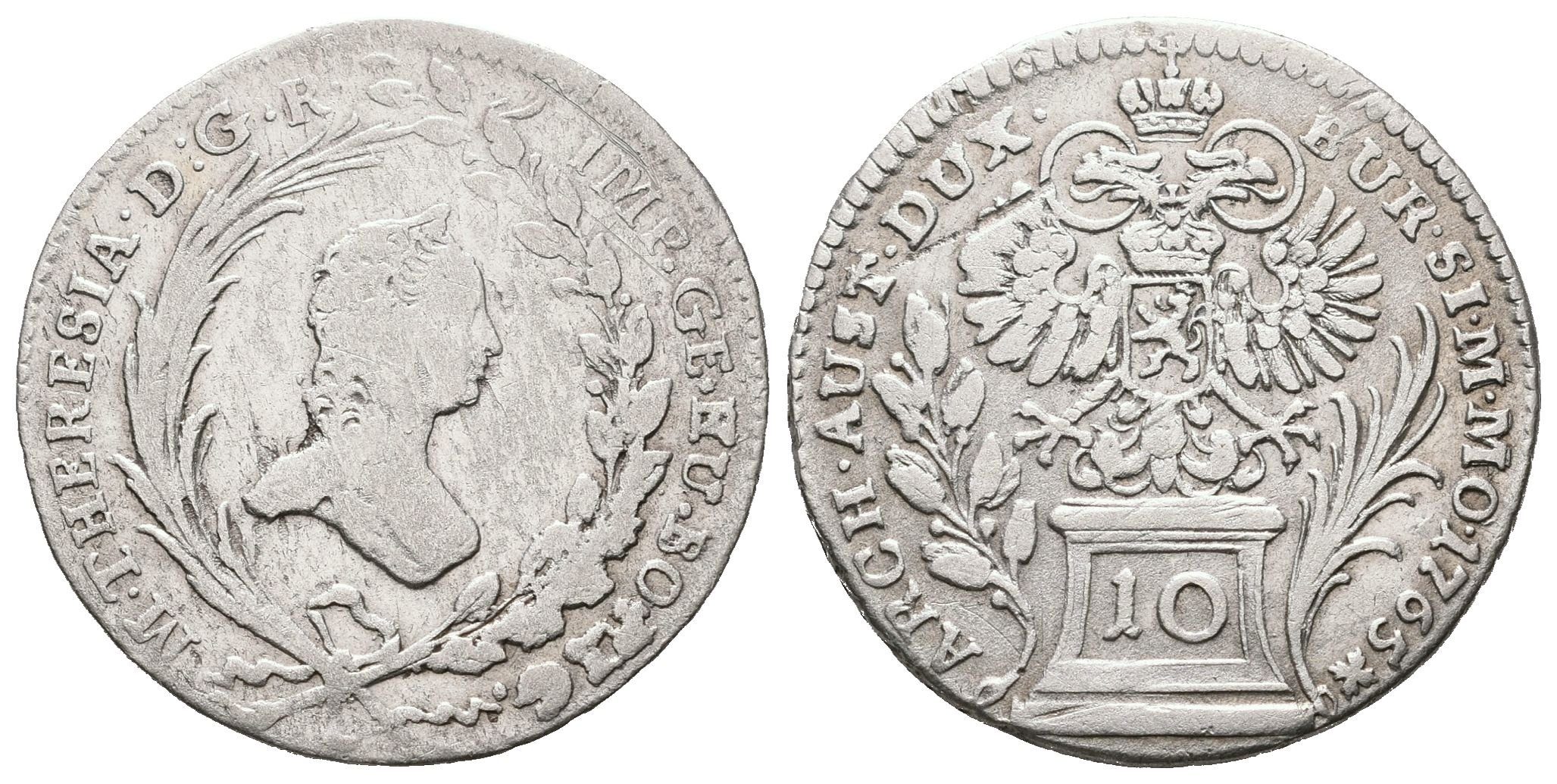 Marie Terezie, 10 Krejcar 1765, Praha