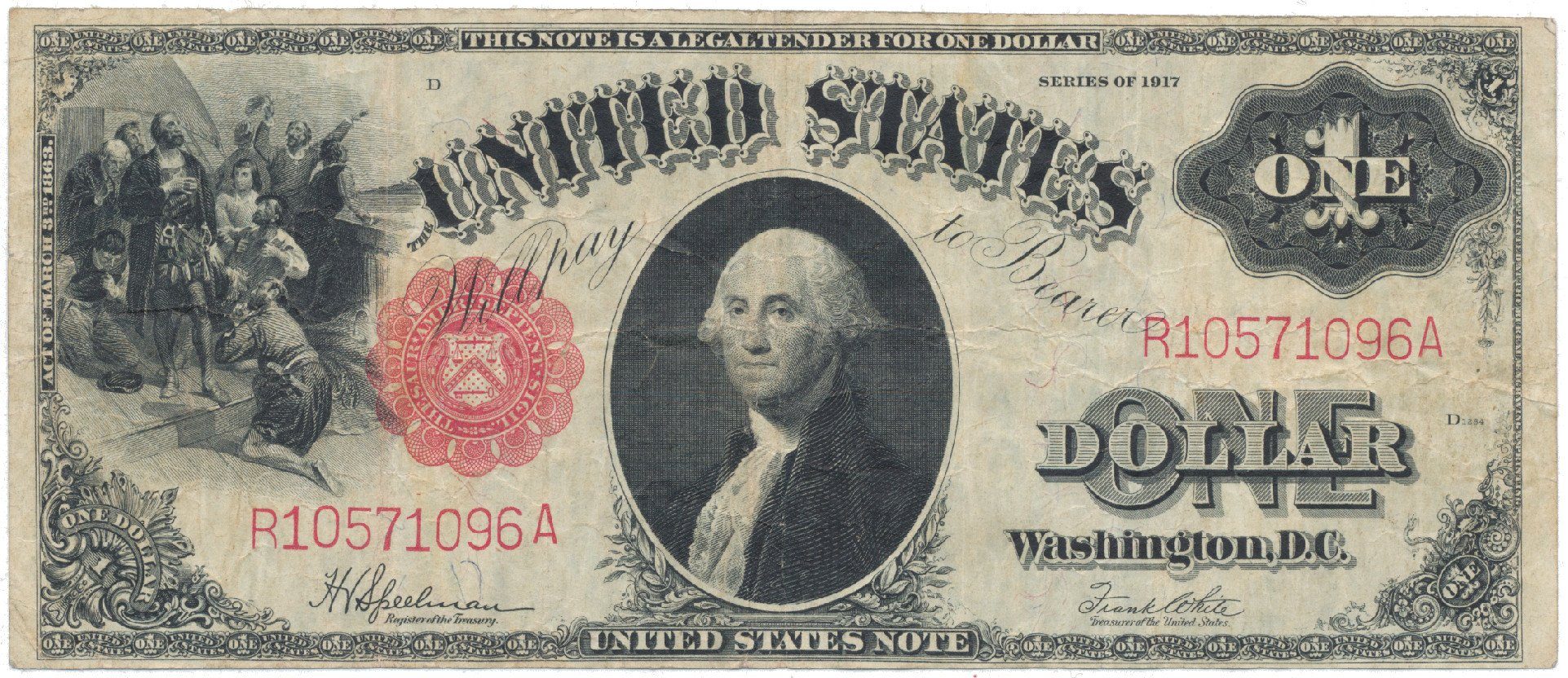 USA, 1 Dollar 1917, Speelman - White, P.187