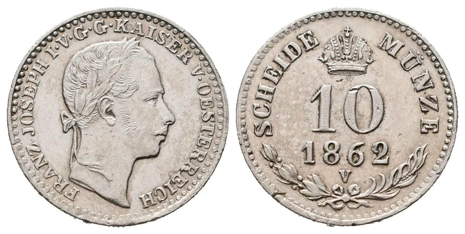 10 Krejcar 1862 V