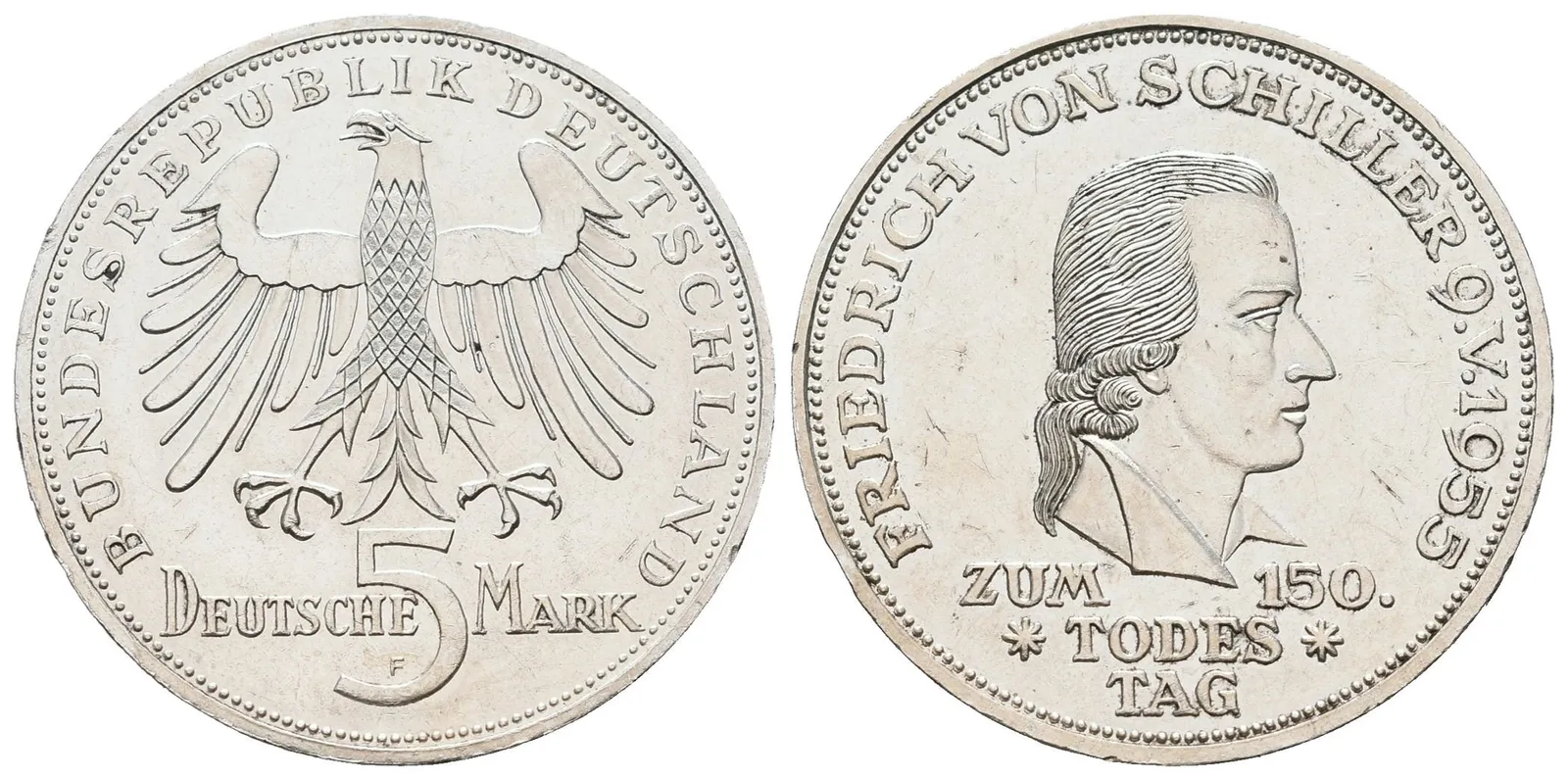 SRN, 5 Marka 1955 F - Schiller