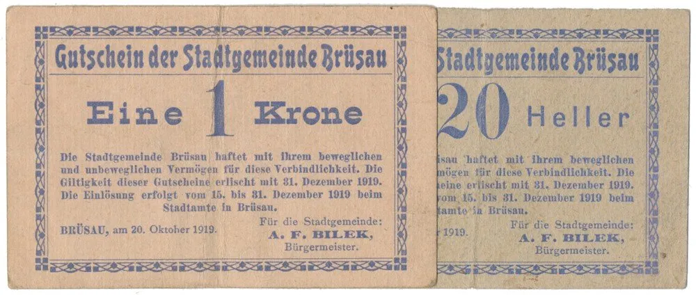 Nouzovky české od roku 1914 — 1