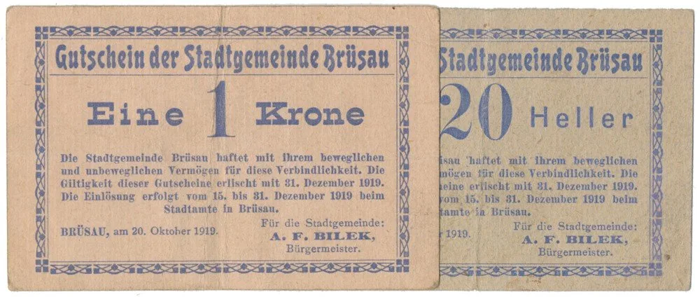 Nouzovky české od roku 1914 — 1