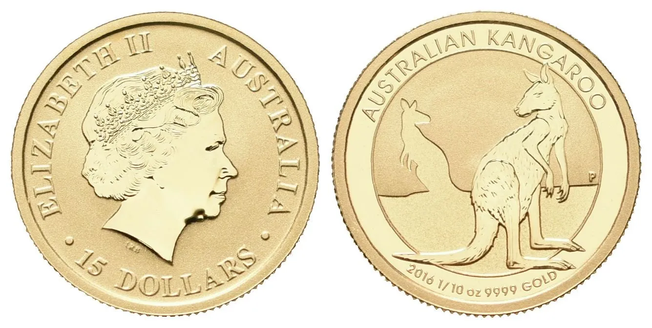 Austrálie, 15 Dollars 2016 - Kangaroo