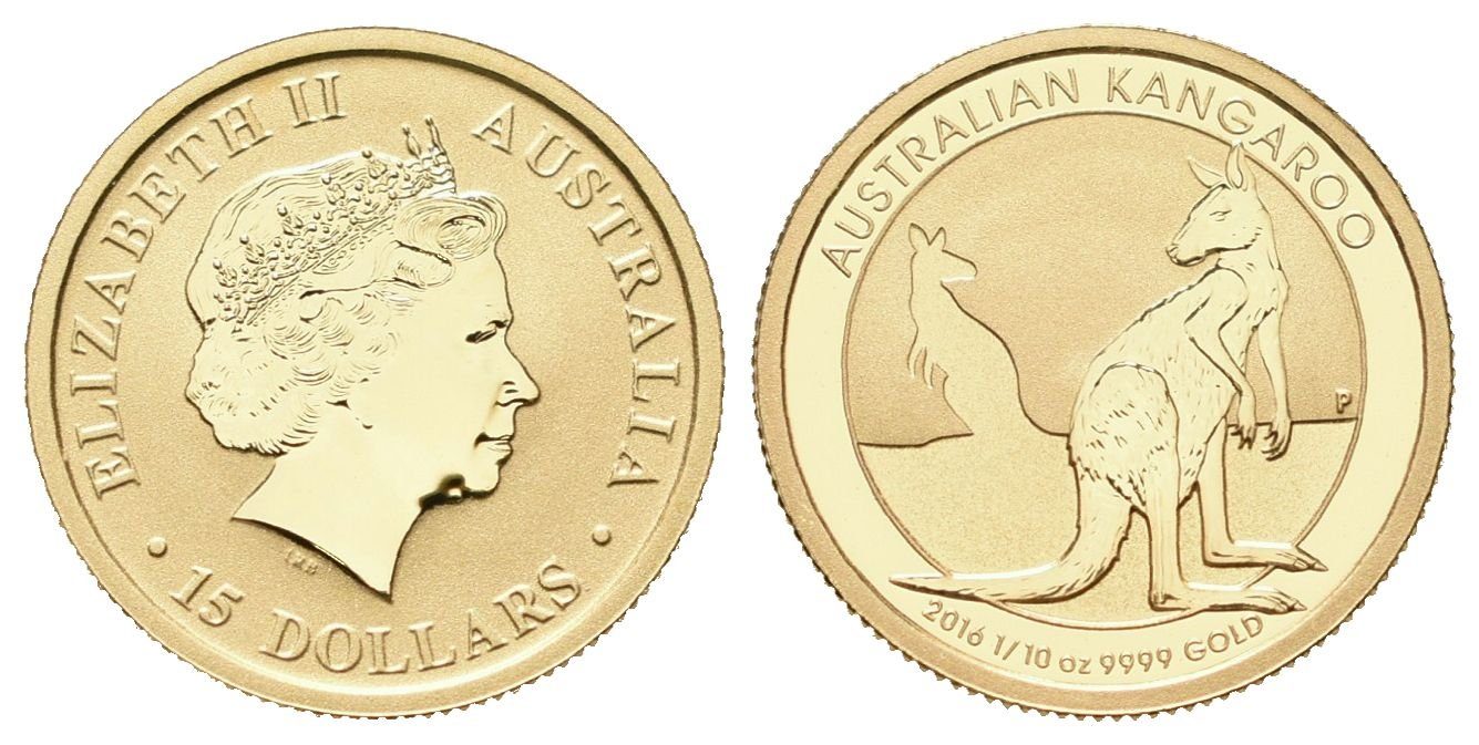 Austrálie, 15 Dollars 2016 - Kangaroo