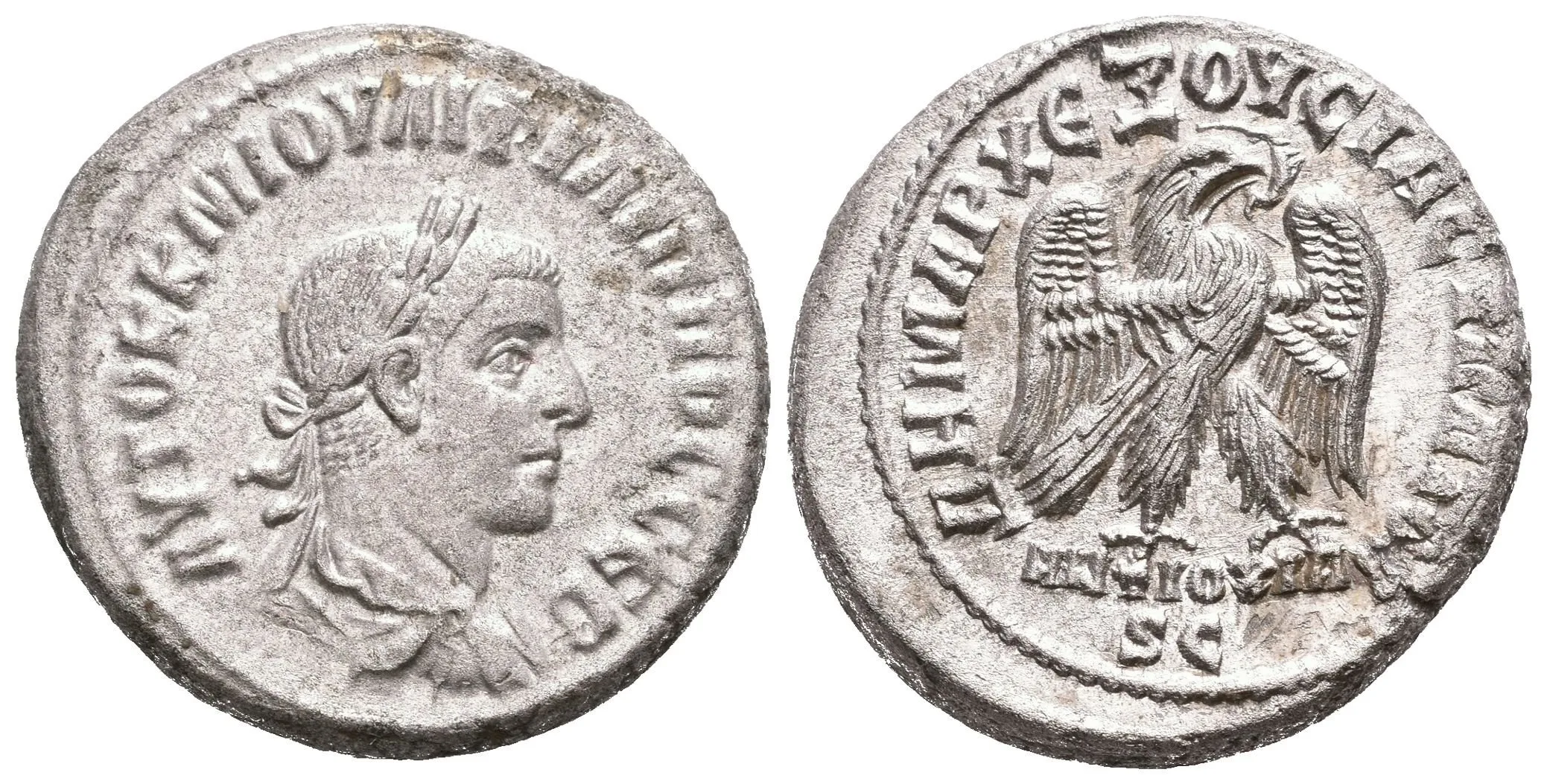 Syria, Seleucis a Pieria, Antiochia ad Orontem, Tetradrachma, Rv: Stojící orel zprava, — 1