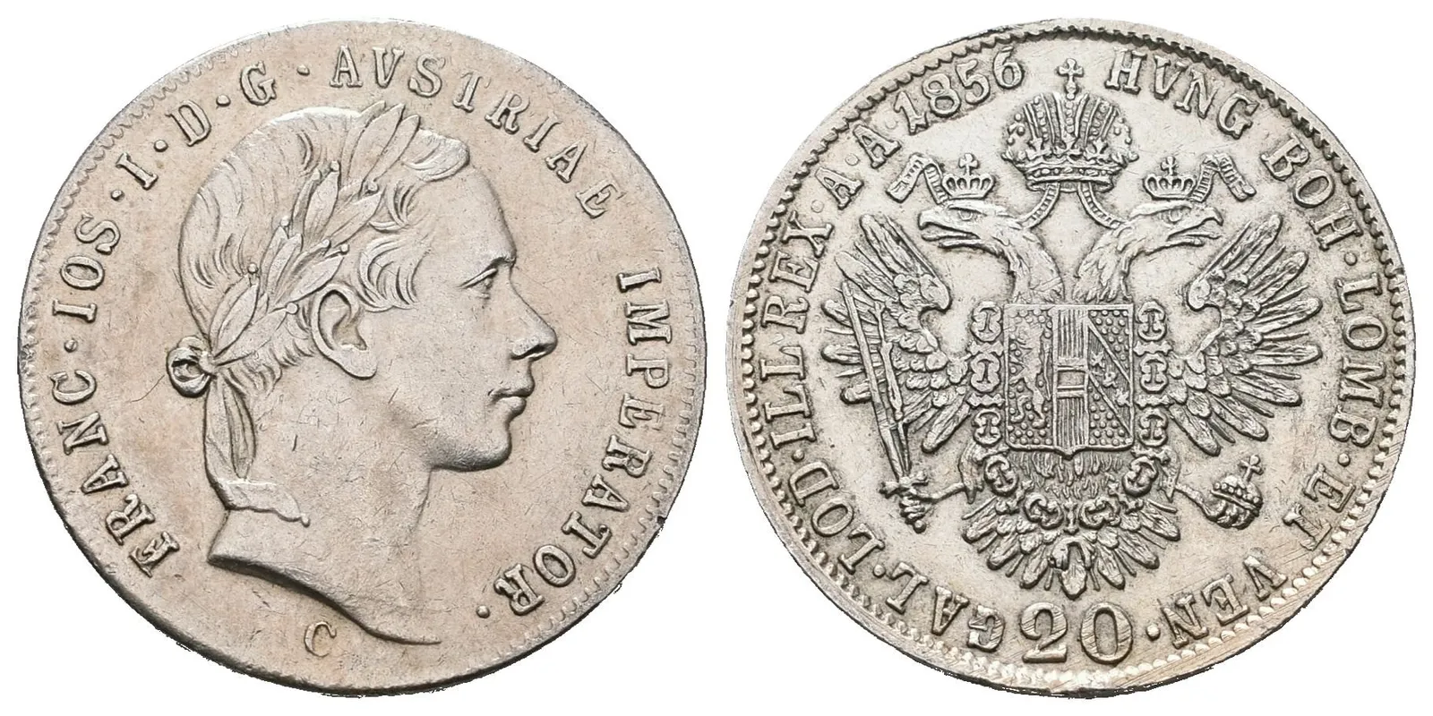 20 Krejcar 1856 C