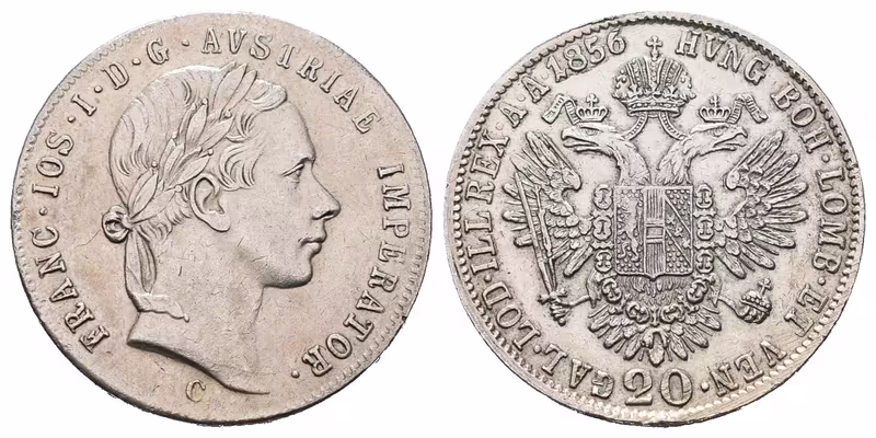 20 Krejcar 1856 C