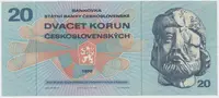 Československo, 20 Koruna 1970, série M, Hej.104aM - fotografie 2