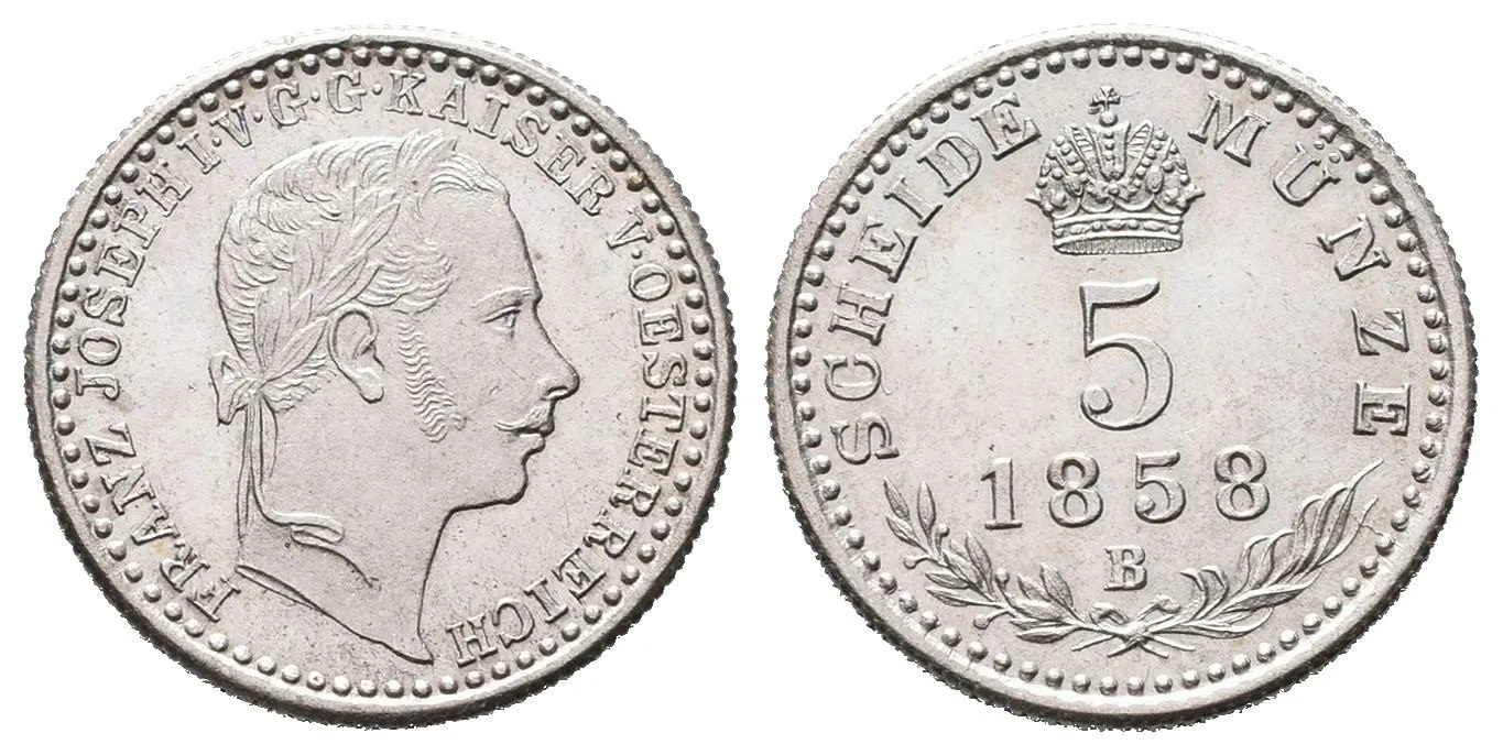 Rakouská a spolková měna, 1857 - 1892 — 1