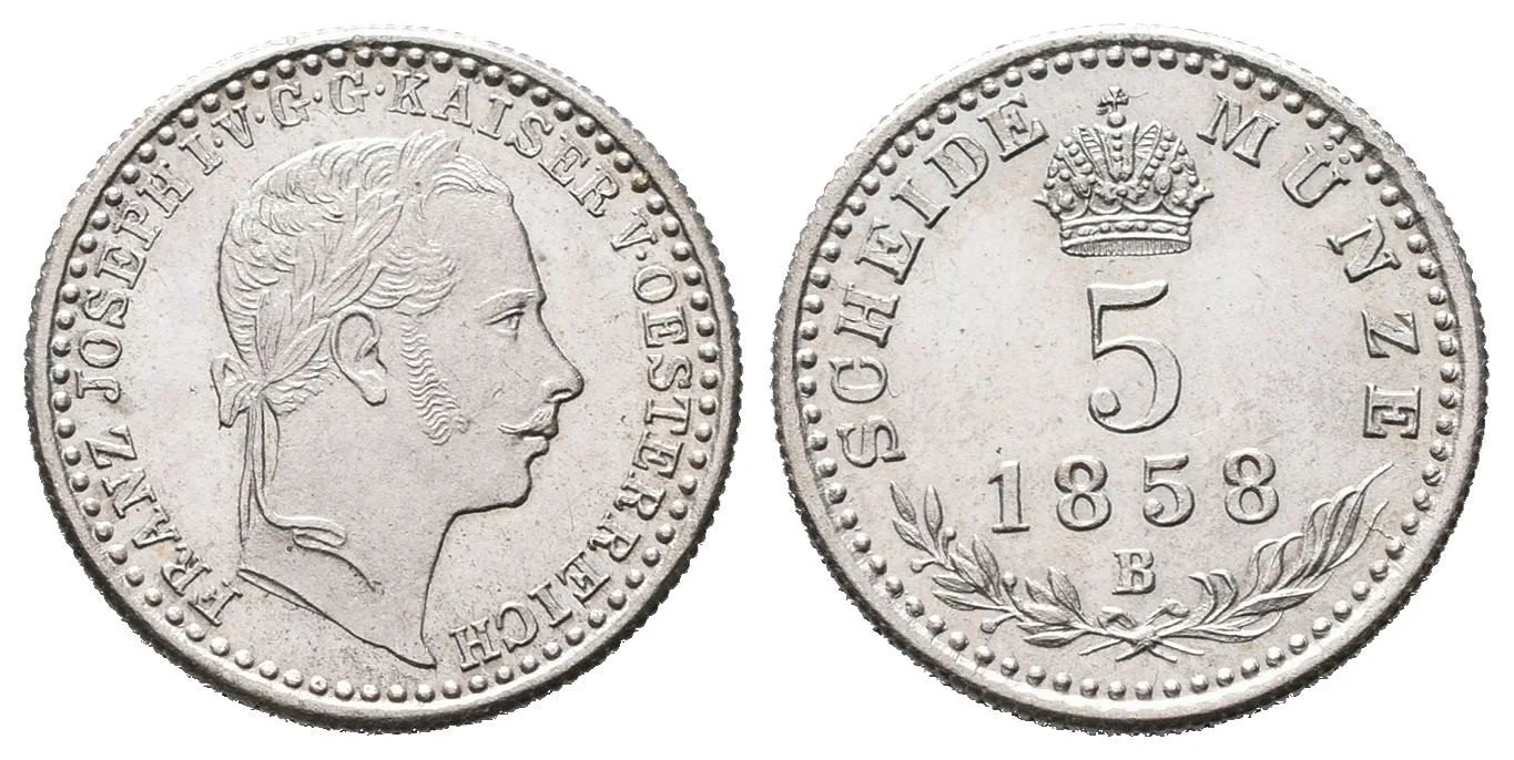 Rakouská a spolková měna, 1857 - 1892 — 1