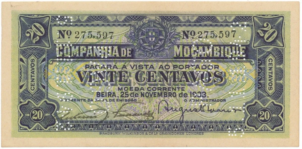 Mosambik - Beira, 20 Centavos 1919 (1942), P.R2b