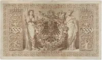 Německo, 1000 Mark 1909, Ro.39 - fotografie 2