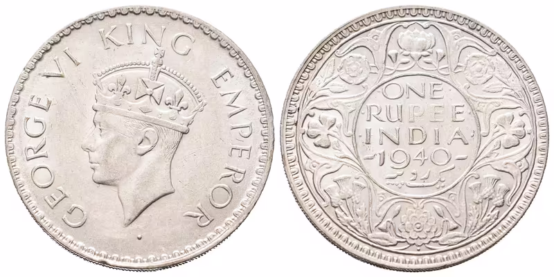 Indie, Rupie 1940