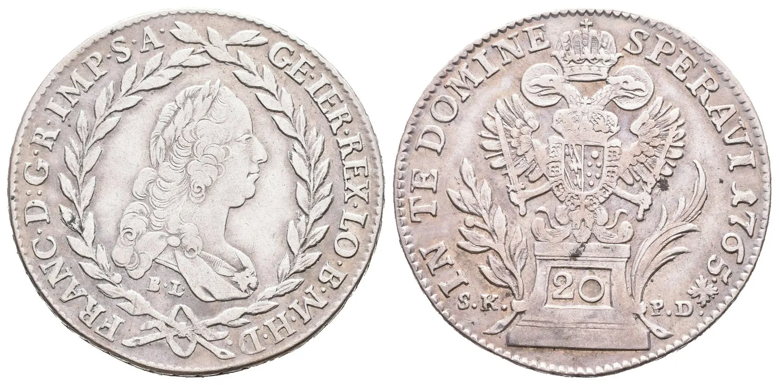 20 Krejcar 1765 BL/SK-PD (1776), Kremnica, Husz.1798, — 1