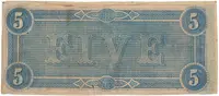 CSA, 5 Dollar 1864, P.67 - fotografie 2