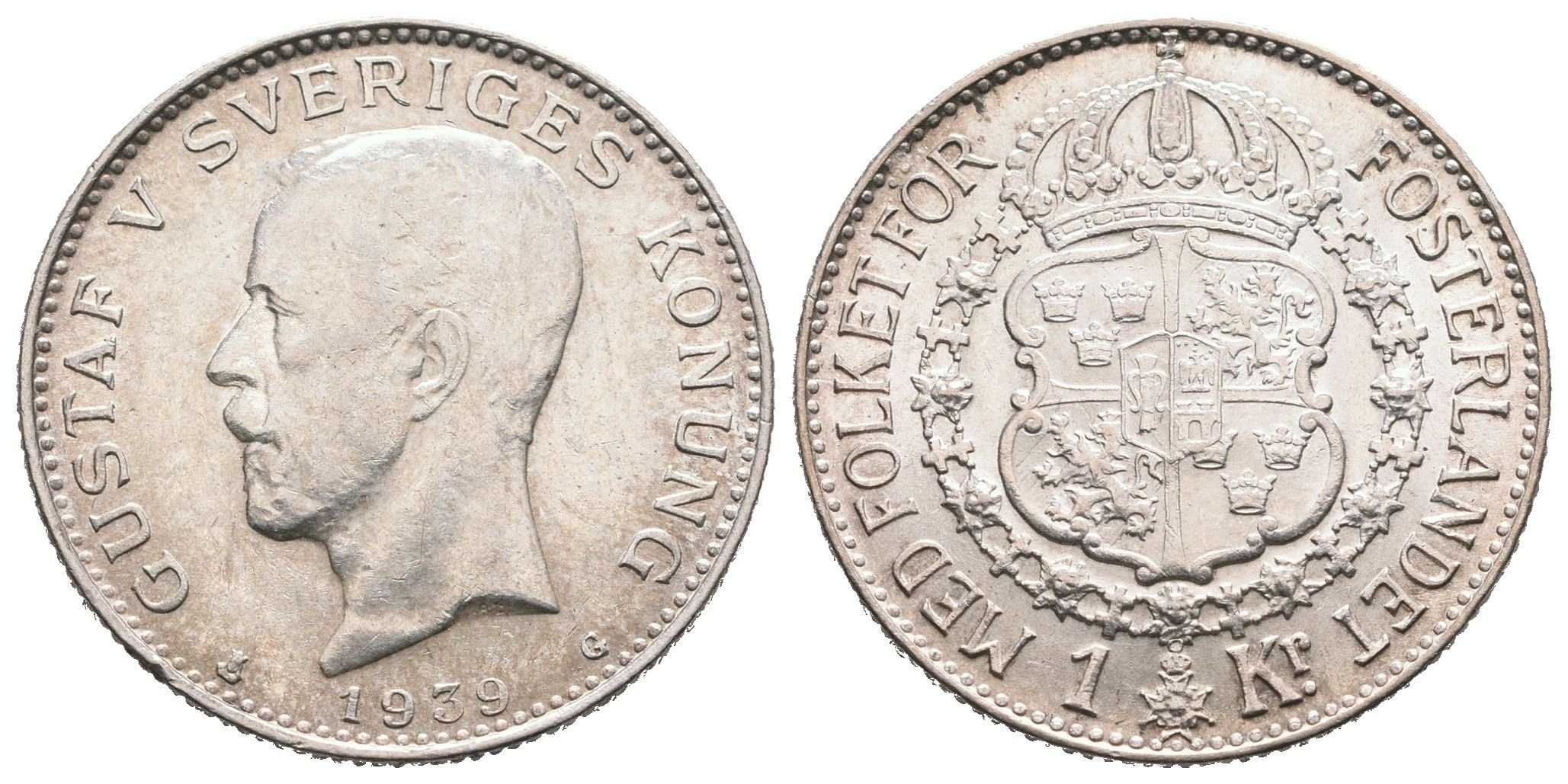 Švédsko, 1 Koruna 1939