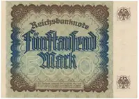 Německo, 5000 Mark 1922, Ro.80a - fotografie 2