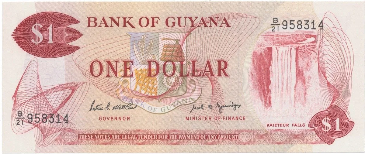 Guyana, 1 Dollar (1992), P.21g