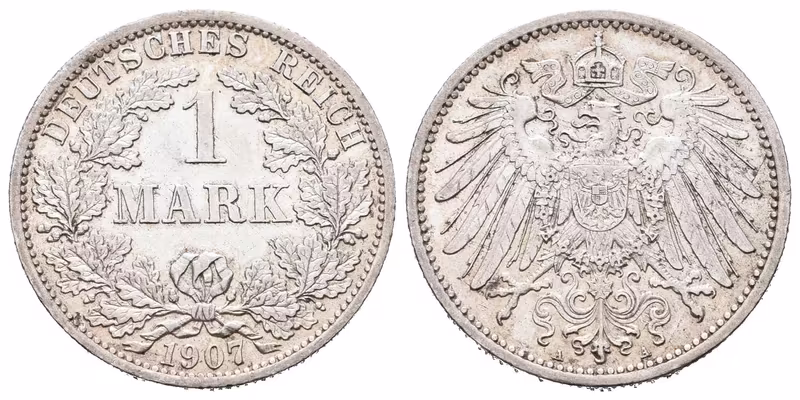 Německé císařství, 1 Marka 1907 A